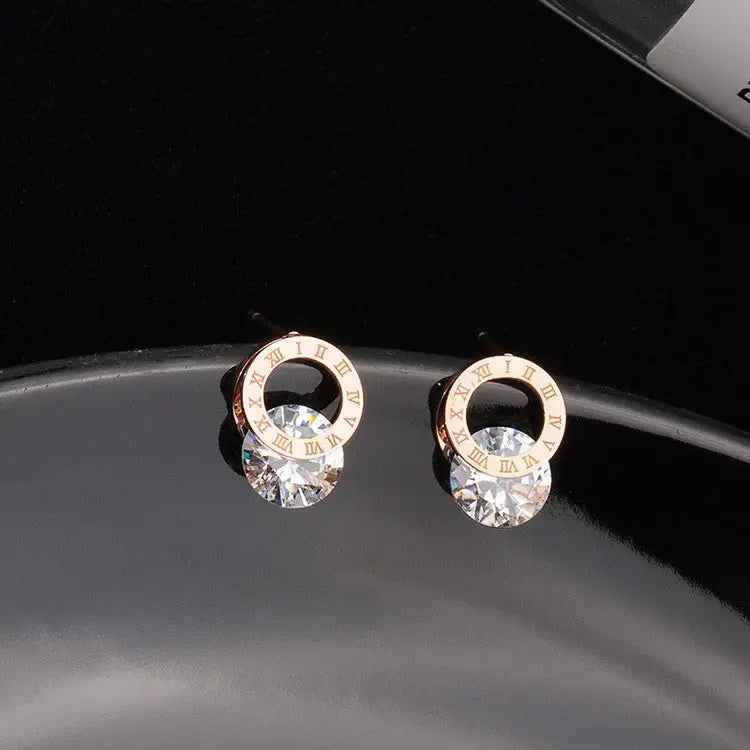 Simple and Compact Titanium Steel Earrings - Mohamed jewelry My Store