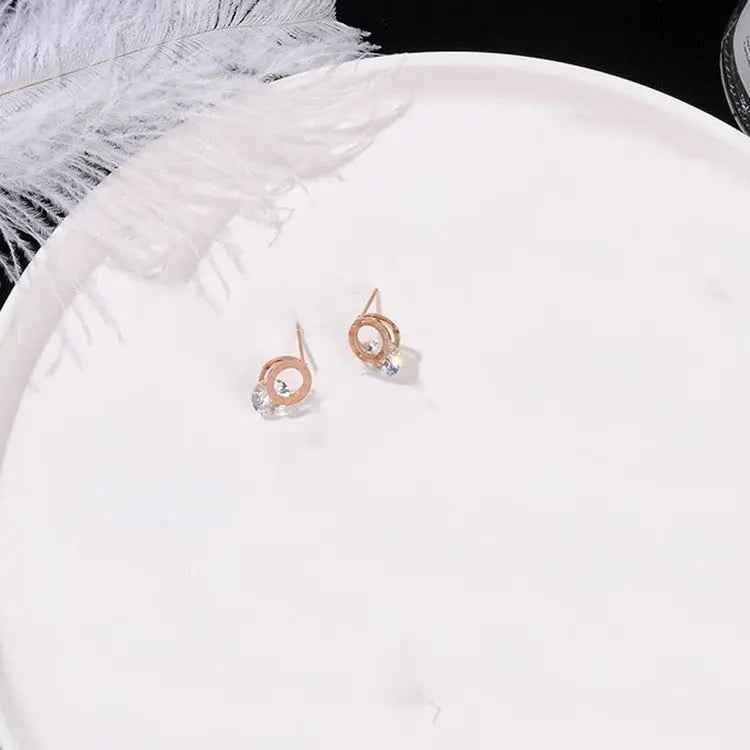 Simple and Compact Titanium Steel Earrings - Mohamed jewelry My Store