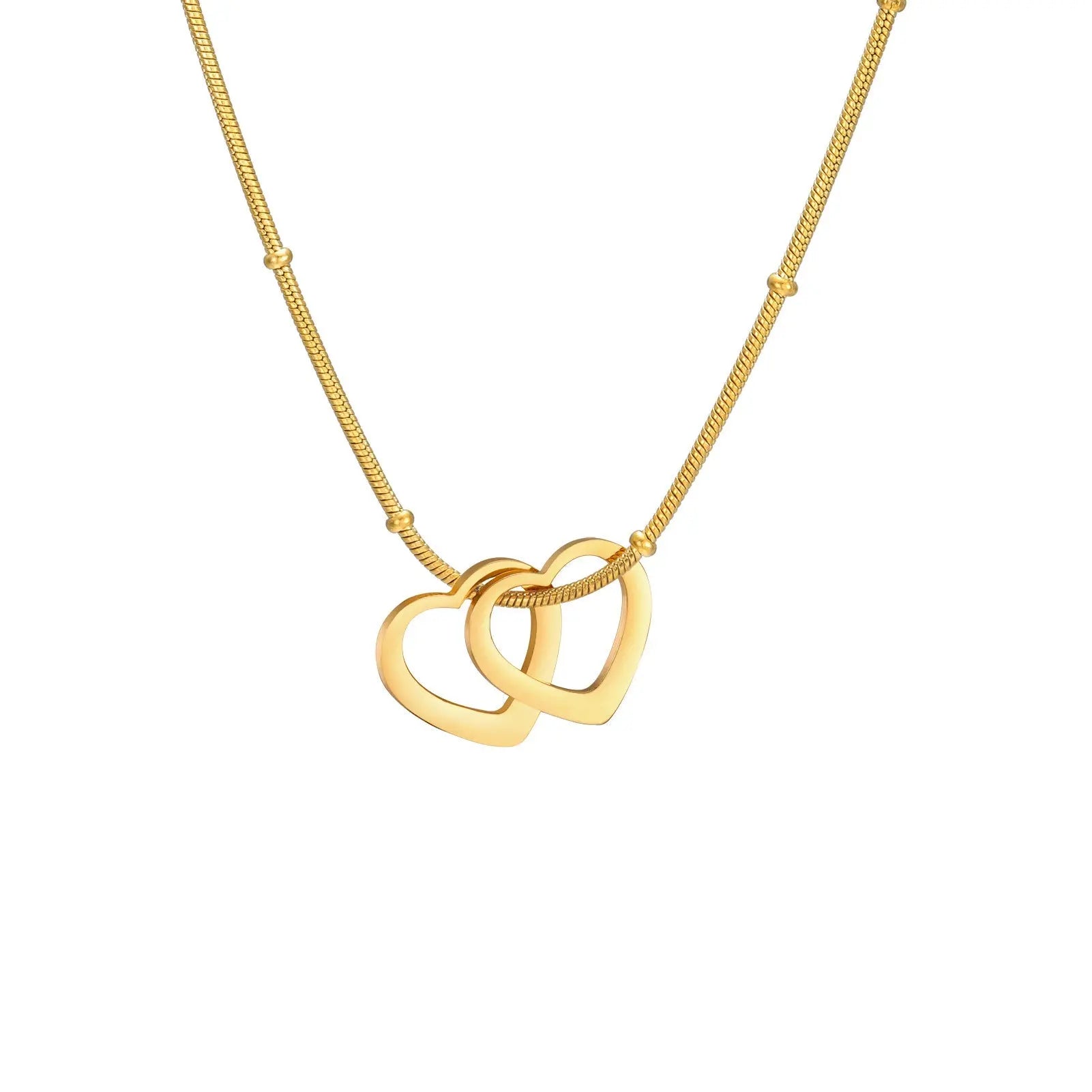 Simple Heart-shaped Light Plate Necklace - Mohamed jewelry My Store