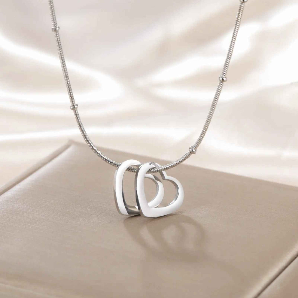 Simple Heart-shaped Light Plate Necklace - Mohamed jewelry My Store