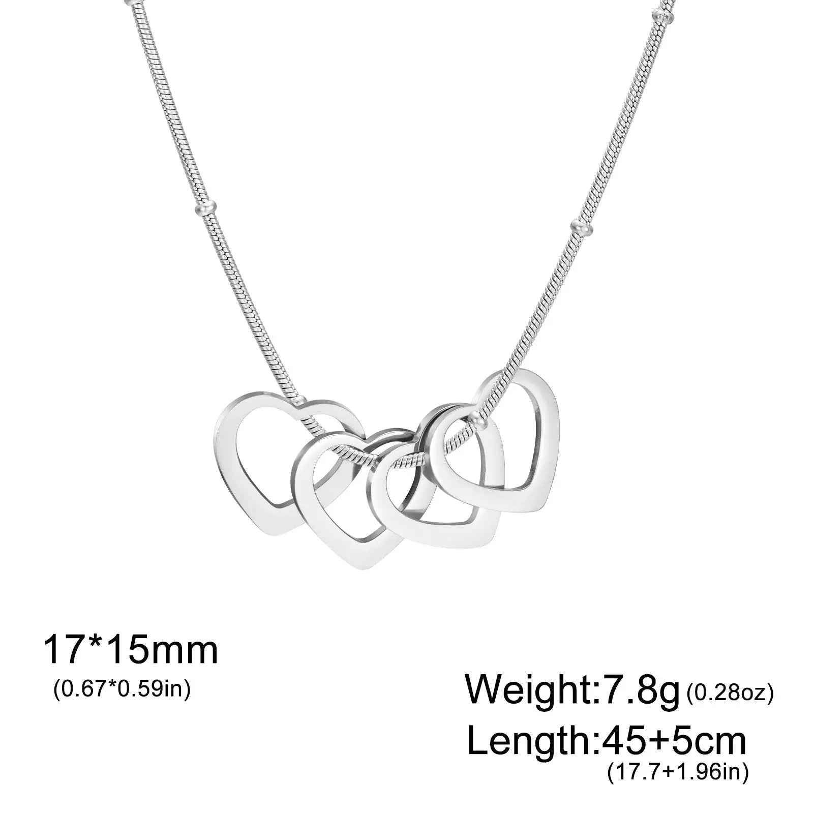 Simple Heart-shaped Light Plate Necklace - Mohamed jewelry My Store