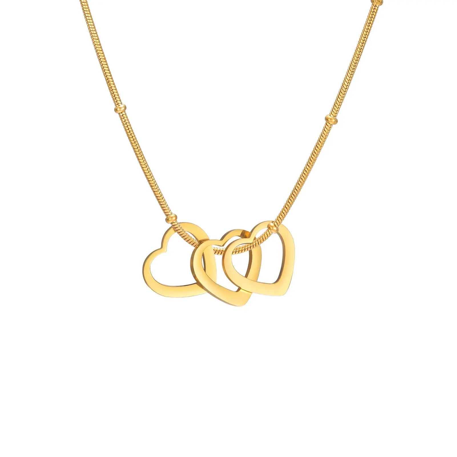Simple Heart-shaped Light Plate Necklace - Mohamed jewelry My Store