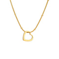 Simple Heart-shaped Light Plate Necklace - Mohamed jewelry My Store