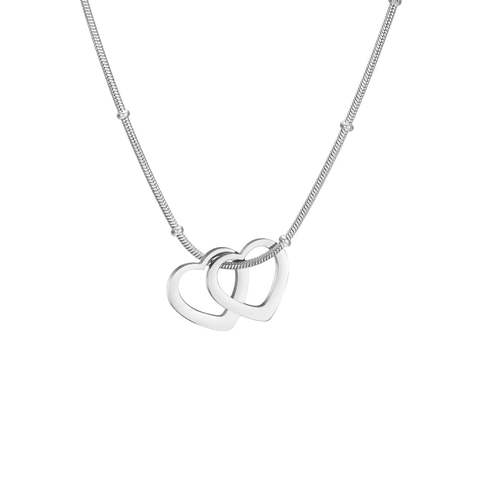 Simple Heart-shaped Light Plate Necklace - Mohamed jewelry My Store