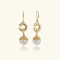 Sunburst Pearl Dangles - Mohamed jewelry My Store