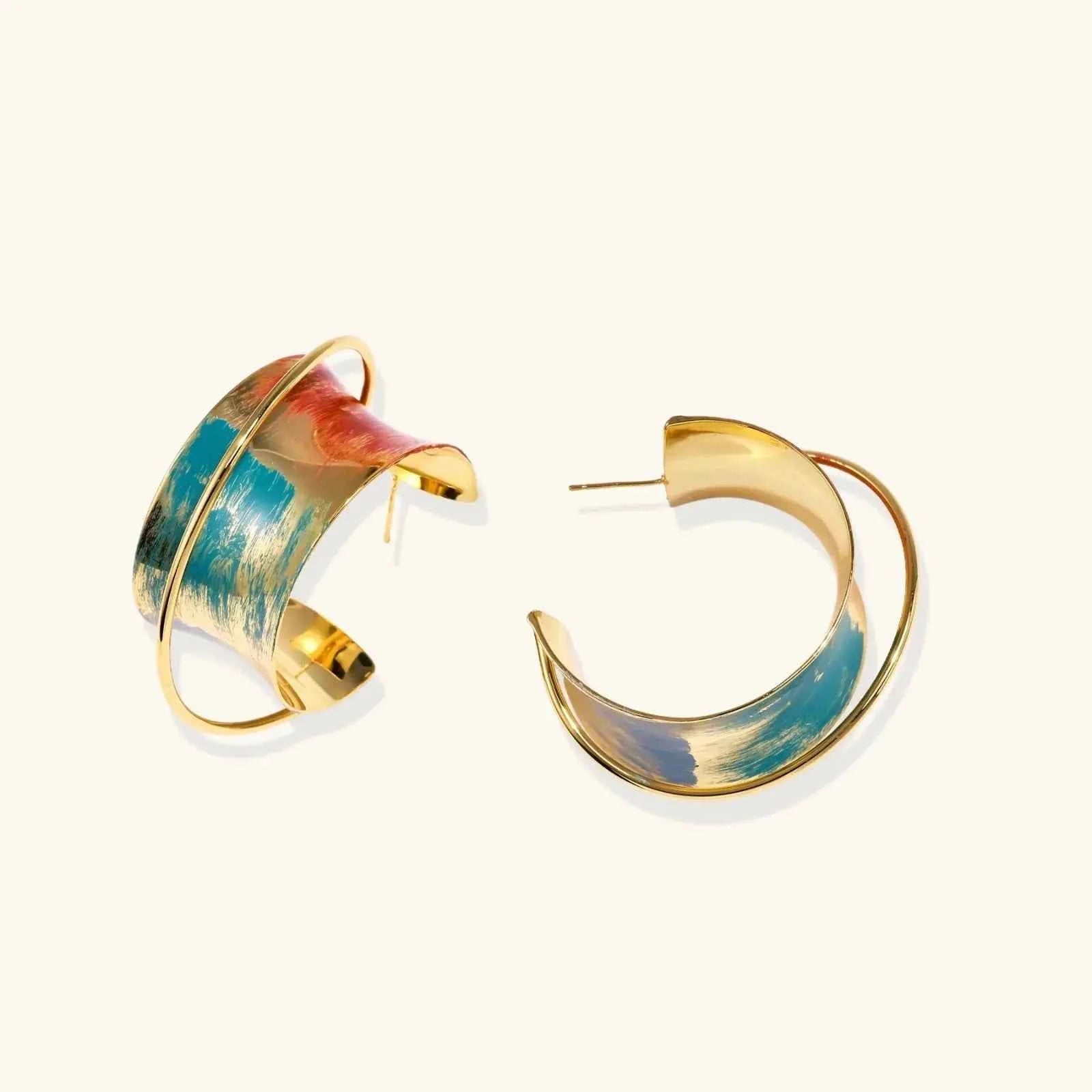 Sunset Mirage Hoops - Mohamed jewelry My Store