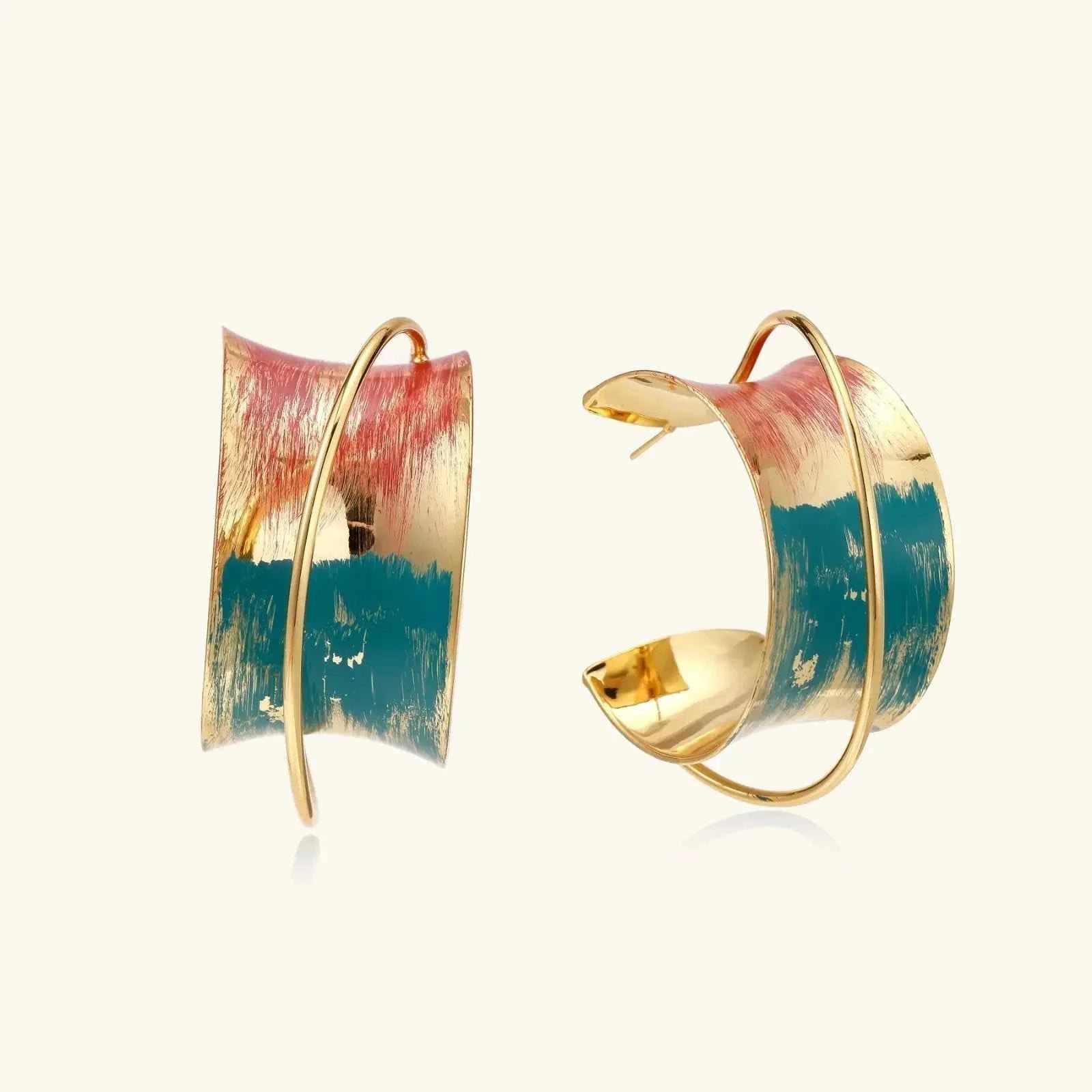 Sunset Mirage Hoops - Mohamed jewelry My Store