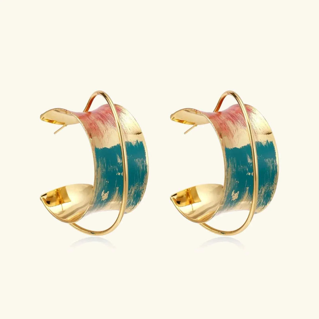 Sunset Mirage Hoops - Mohamed jewelry My Store