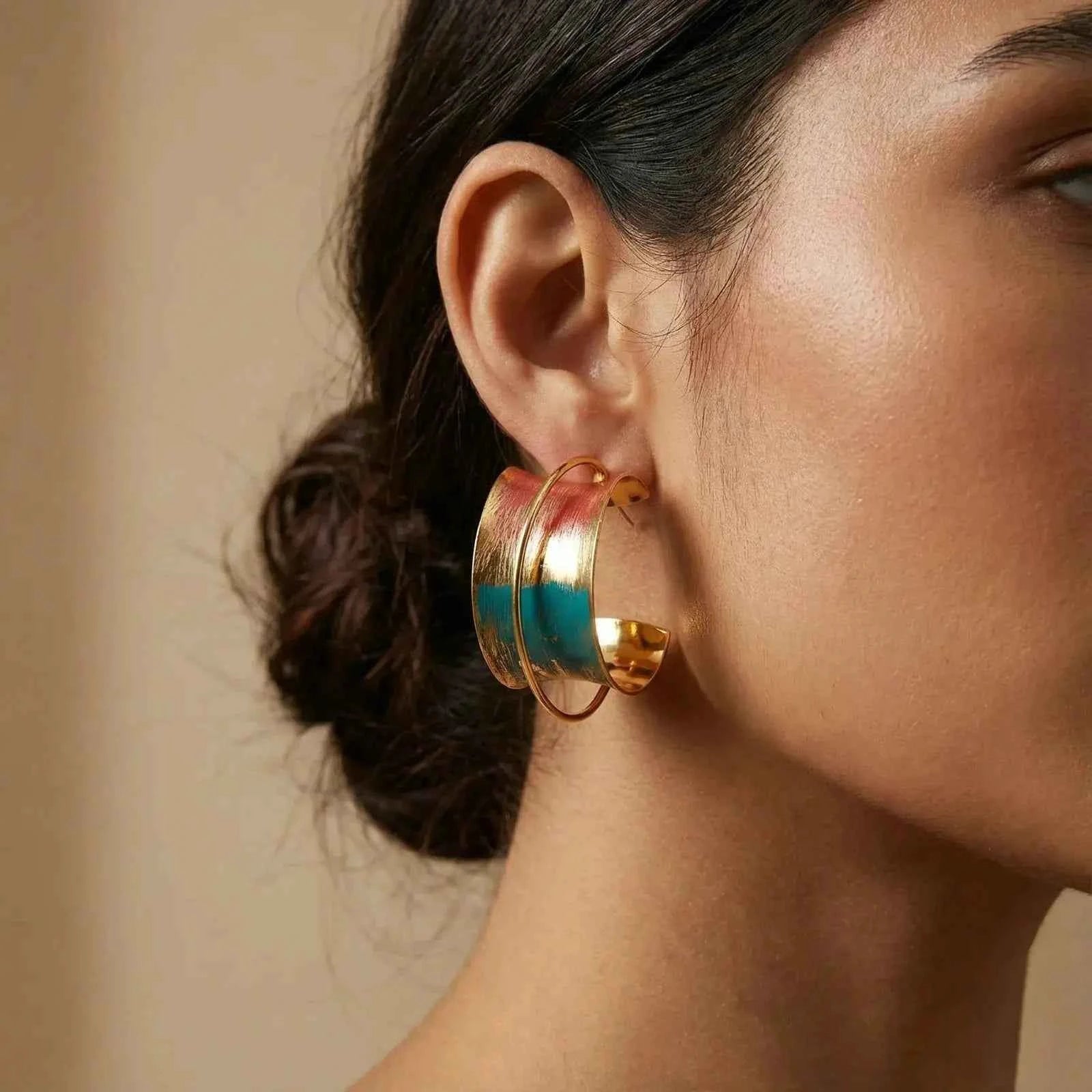 Sunset Mirage Hoops - Mohamed jewelry My Store