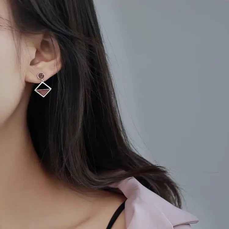 Temperament Earrings Asymmetrical Earrings Frosty Earrings - Mohamed jewelry My Store