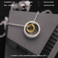 Textured Gold And Silver Nested Necklace Unlocks Personalized Trend - Mohamed jewelry My Store