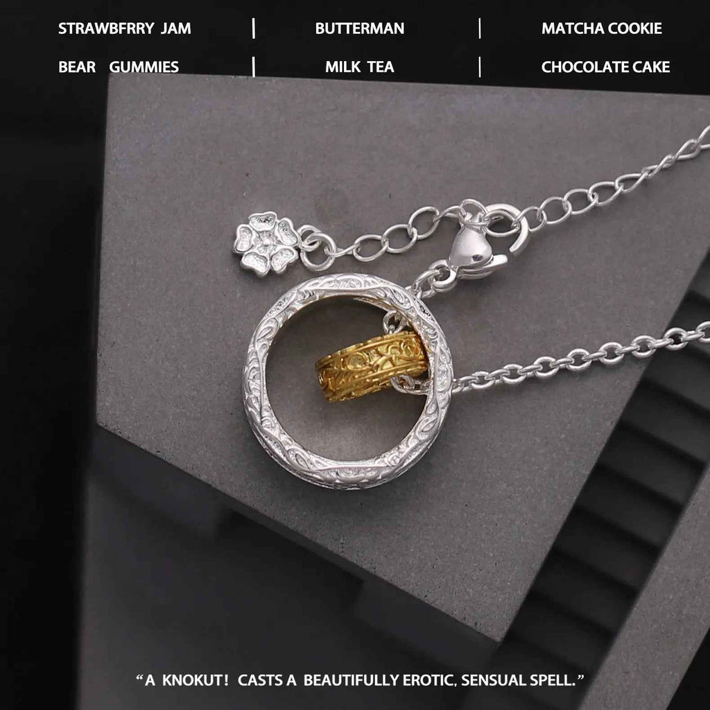 Textured Gold And Silver Nested Necklace Unlocks Personalized Trend - Mohamed jewelry My Store