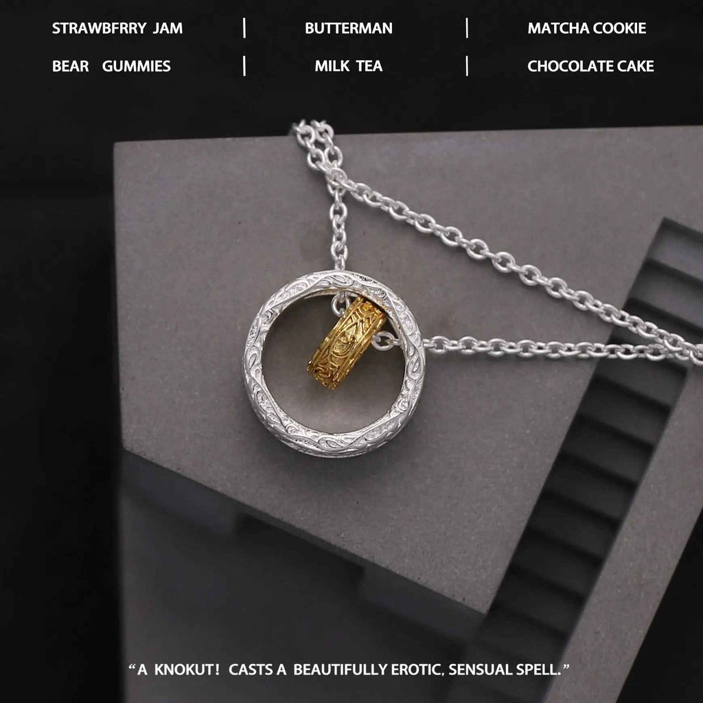 Textured Gold And Silver Nested Necklace Unlocks Personalized Trend - Mohamed jewelry My Store