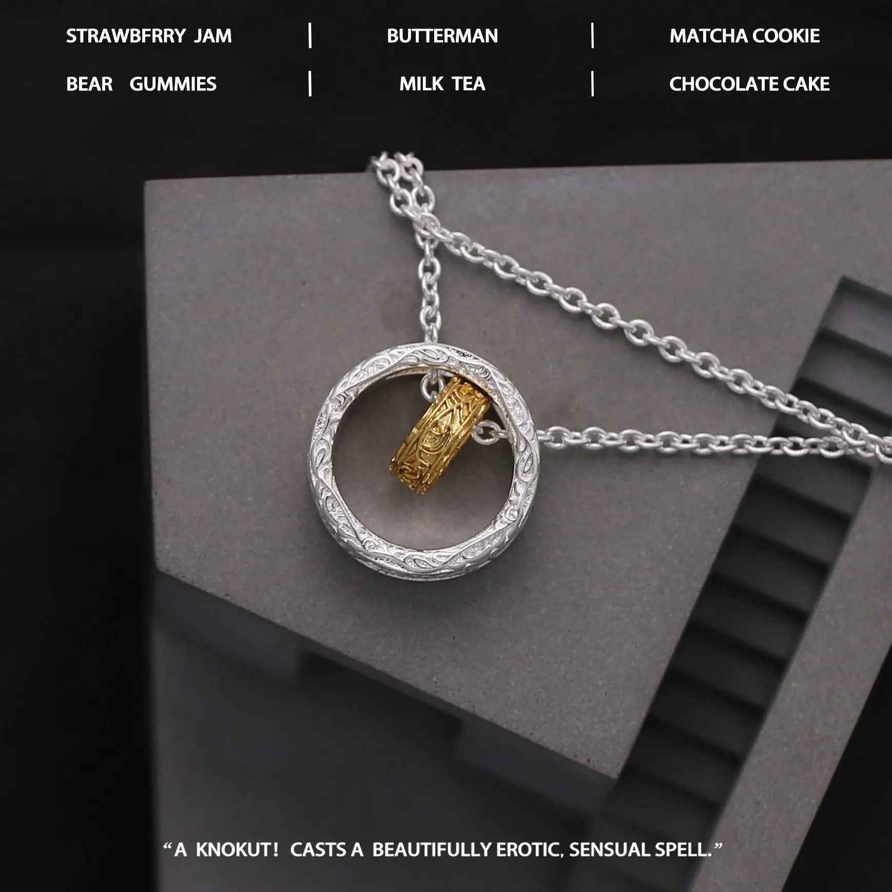 Textured Gold And Silver Nested Necklace Unlocks Personalized Trend - Mohamed jewelry My Store