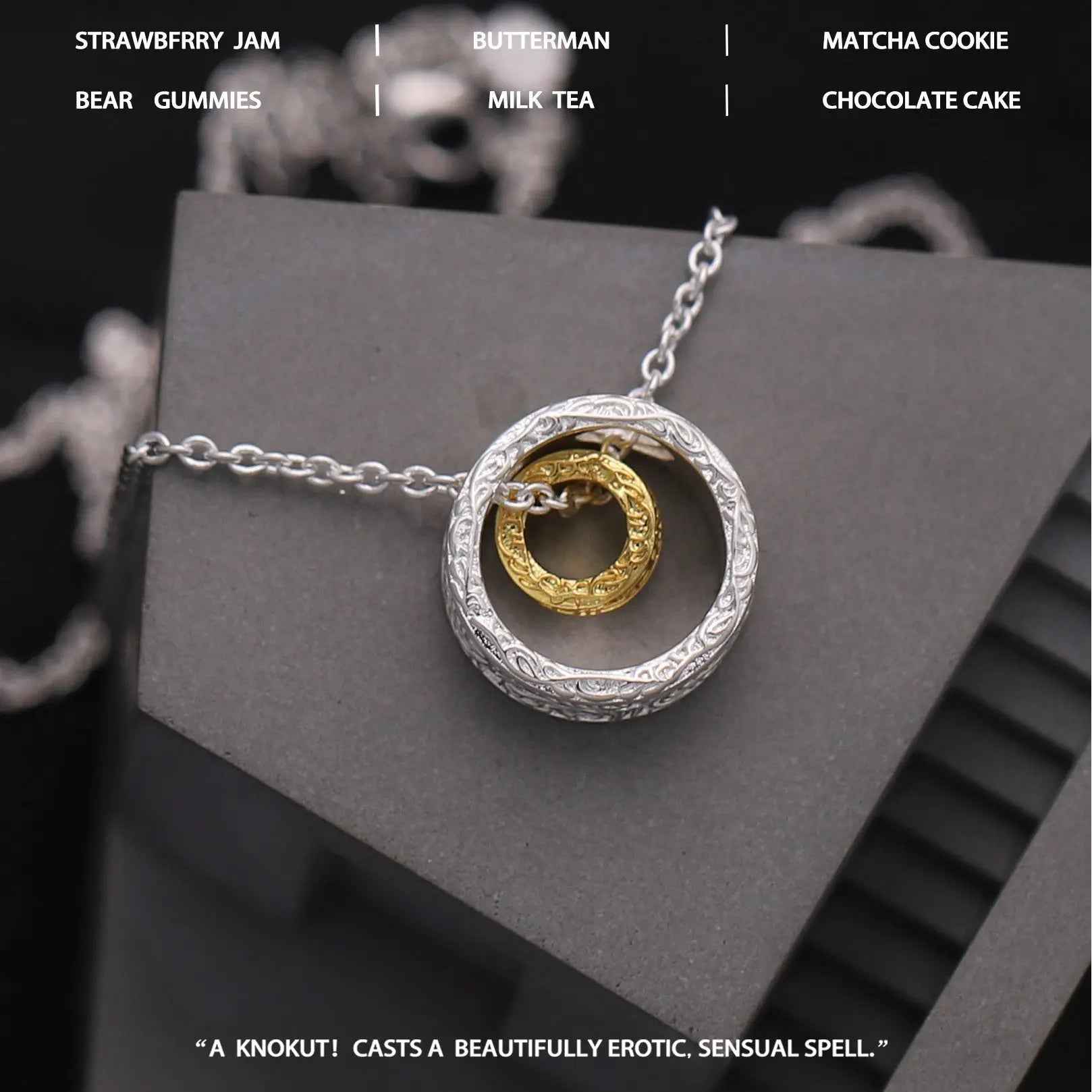 Textured Gold And Silver Nested Necklace Unlocks Personalized Trend - Mohamed jewelry My Store