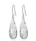 White Stud Earrings, Carved Earrings, Earrings - Mohamed jewelry My Store