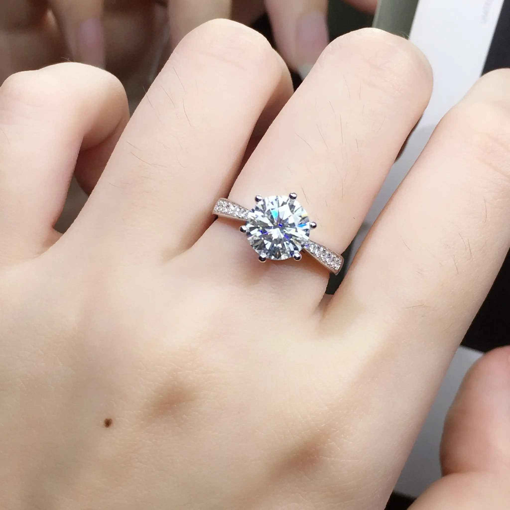 Women's Rings Real Gold Diamond Wedding Ring Jewelry - Mohamed jewelry My Store