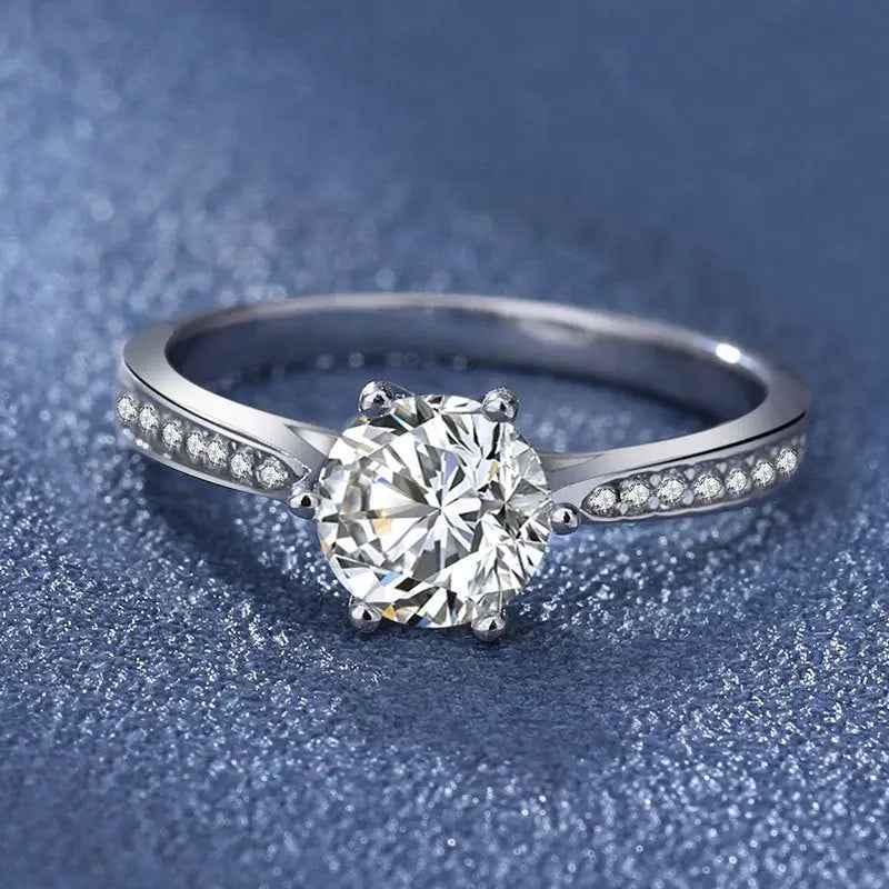 Women's Rings Real Gold Diamond Wedding Ring Jewelry - Mohamed jewelry My Store