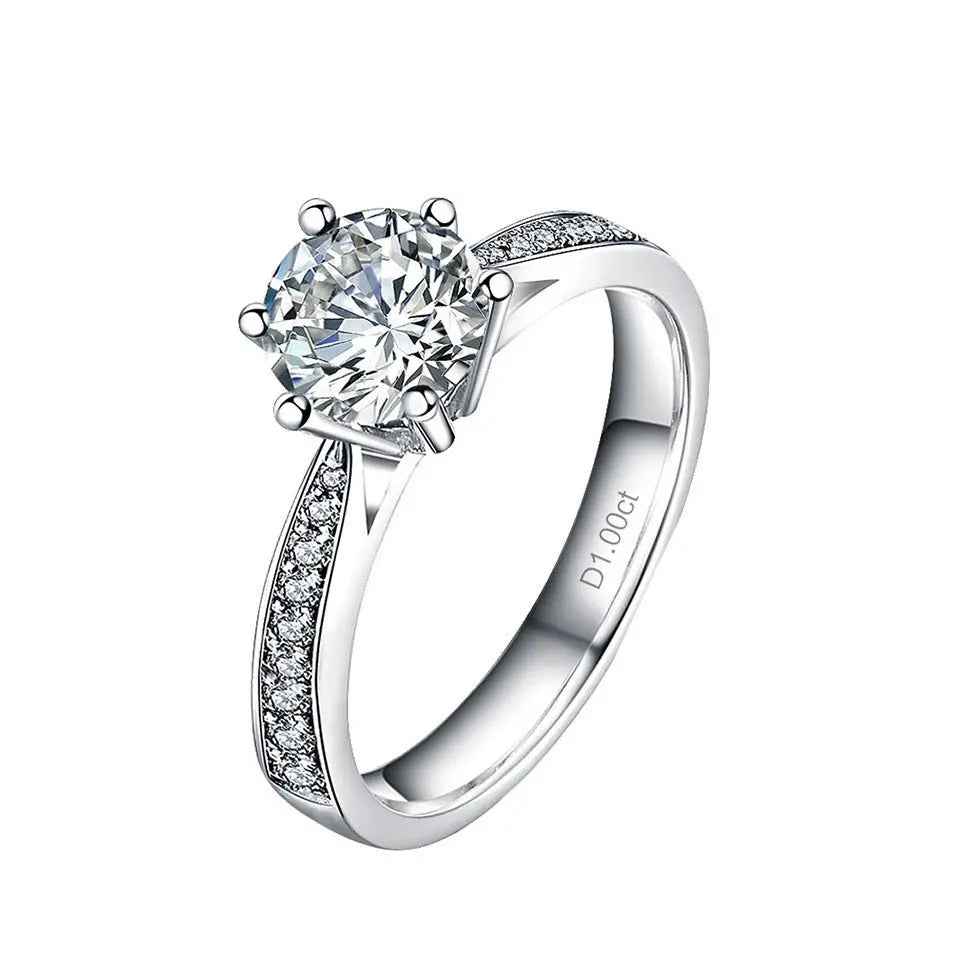 Women's Rings Real Gold Diamond Wedding Ring Jewelry - Mohamed jewelry My Store
