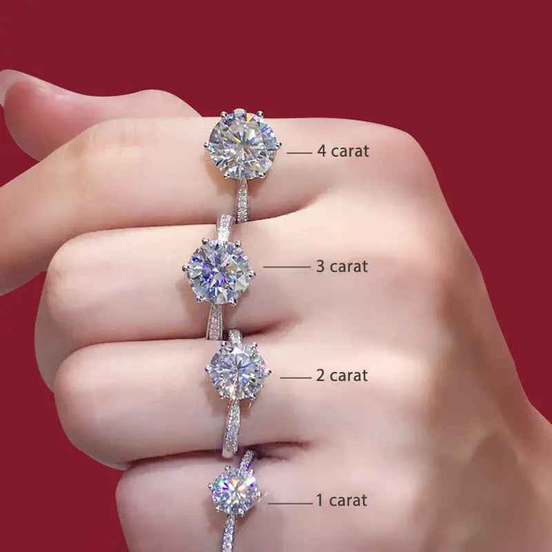 Women's Rings Real Gold Diamond Wedding Ring Jewelry - Mohamed jewelry My Store